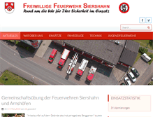 Tablet Screenshot of feuerwehr-siershahn.de